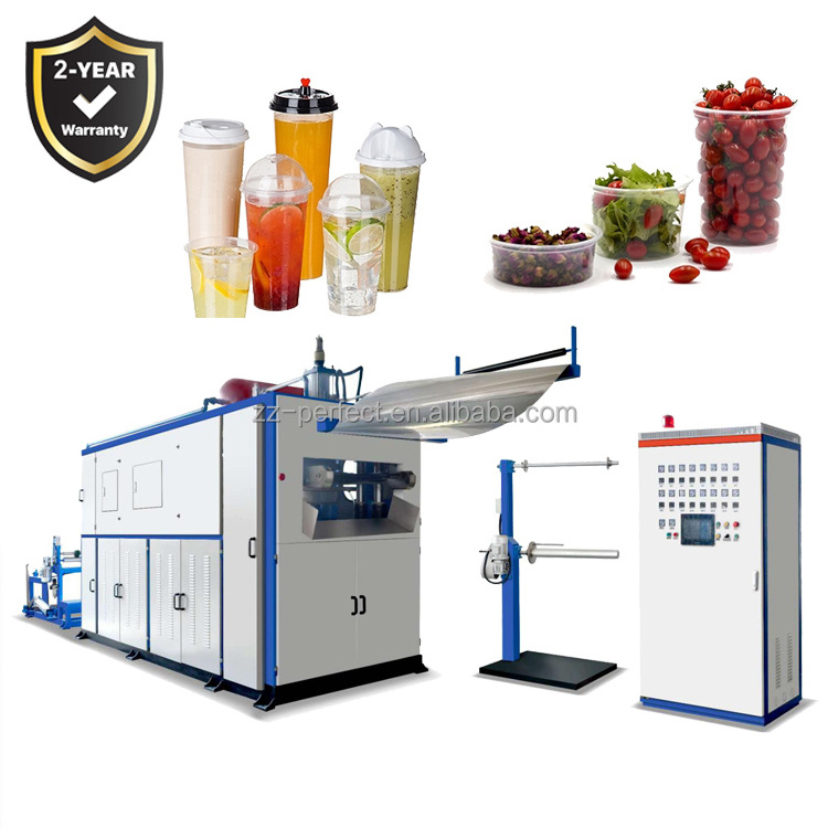 Automatic disposable water drinking cup ice-cream yogurt Plastic cup /bowl plates lids cover thermoforming machine