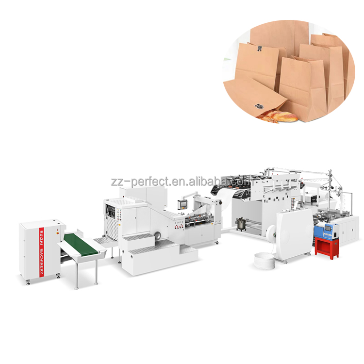 Shopping paper bag machine auto paper bag production machine automatic square bottom paper bag machine