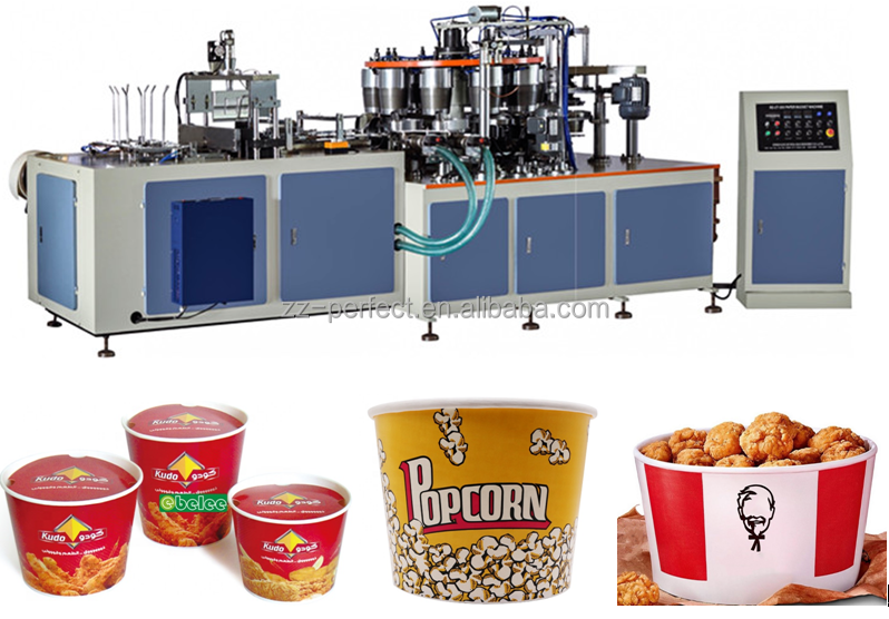 good price disposable KFC bucket fried chicken packaging paper bowl making machine