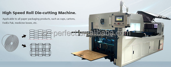 automatic flatbed paper cardboard die cutting and creasing machine for cutting cardboard sleeves