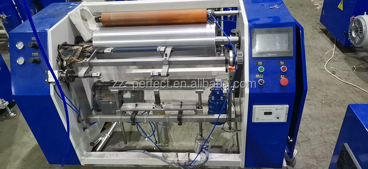 Semi Automatic PVC Cling Film and Aluminum Foil Roll Rewinding Machine