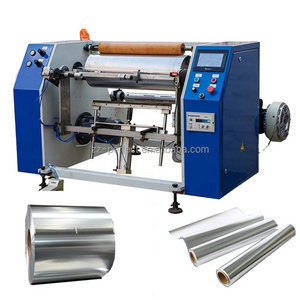 Semi Automatic PVC Cling Film and Aluminum Foil Roll Rewinding Machine