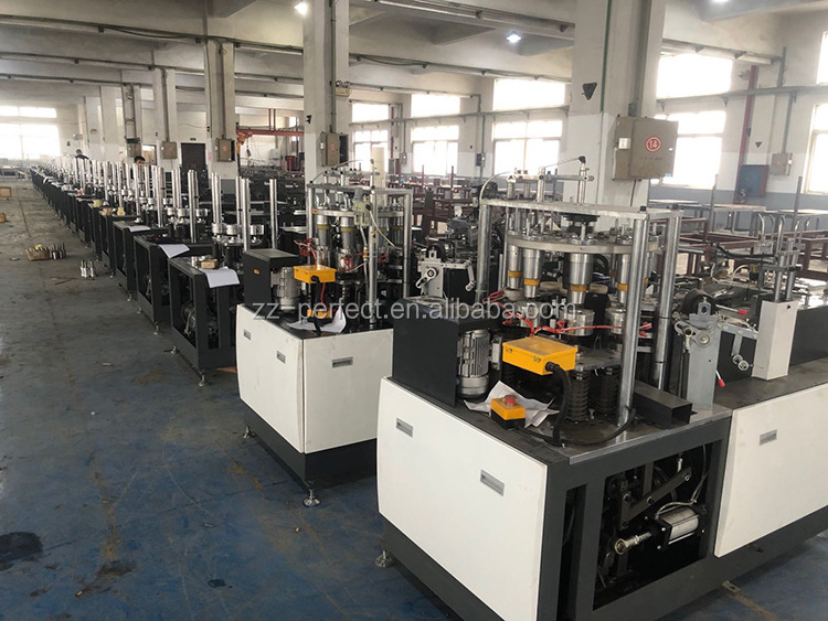 High Speed ultrasonic new disposable  85 pcs/ min carton paper coffee cup production line making machine