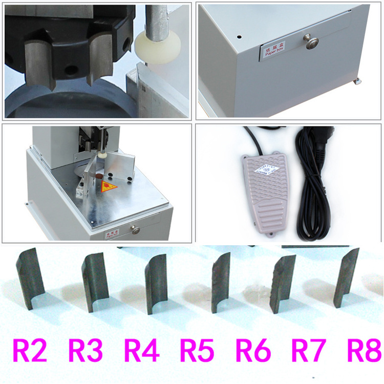 Business card paper edge corner cutting rounding machine