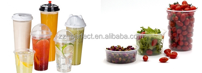 Automatic disposable water drinking cup ice-cream yogurt Plastic cup /bowl plates lids cover thermoforming machine