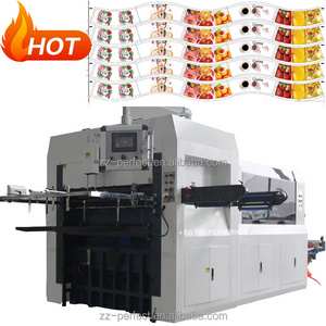 automatic flatbed paper cardboard die cutting and creasing machine for cutting cardboard sleeves