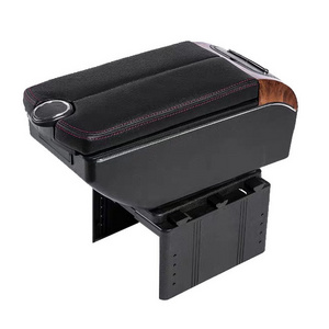 China supply  Universal auto armrest box with USB universal armrest console box