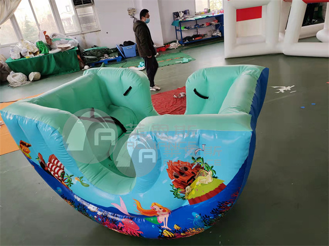 inflatable airtight viking seesaw game cheap inflatable pirate ship seesaw for kids game