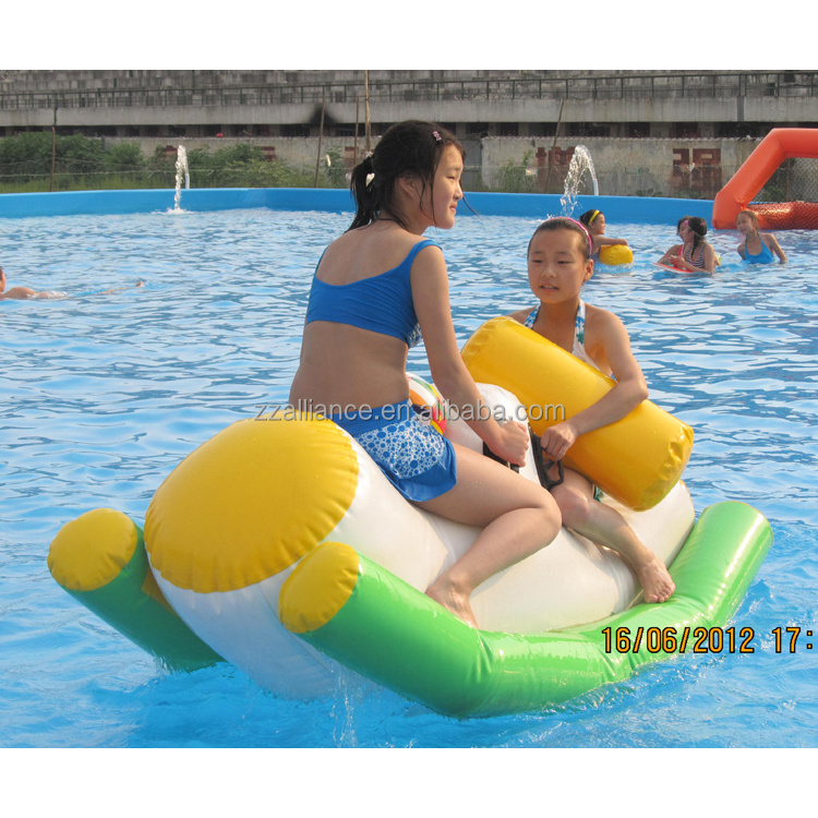 little water totter inflatable water seesaw swimming pool games OEM factory