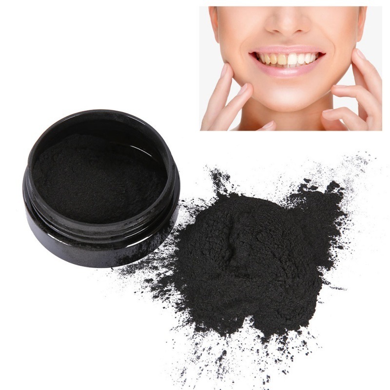 30g black powder teeth whitening mint  private label oem best  organic miracle teeth whitening coconut charcoal powder