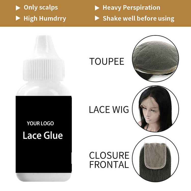 transparent clear glue less human hair wigs curly ice glue gel extensions hair bonding glue for hair human front wigs