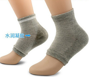 heel gel socks moisture spa socks  and gloves spa moisturizing cooling gel socks with essential oils