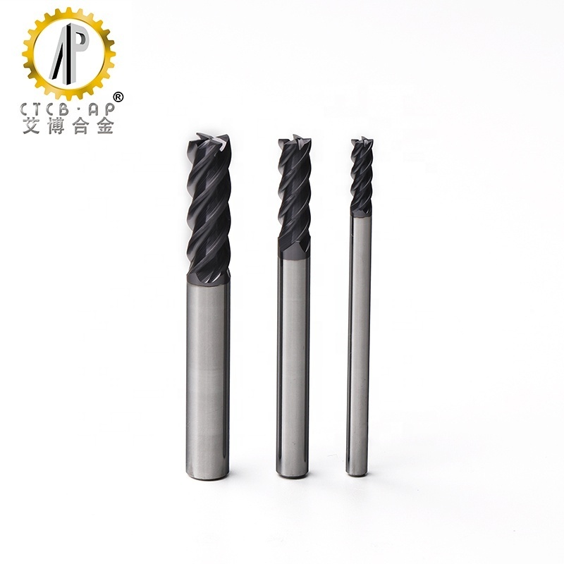 Hot Sales Tungsten Solid CNC Carbide Flat End Mills for Steel and Stainless Steel Machining