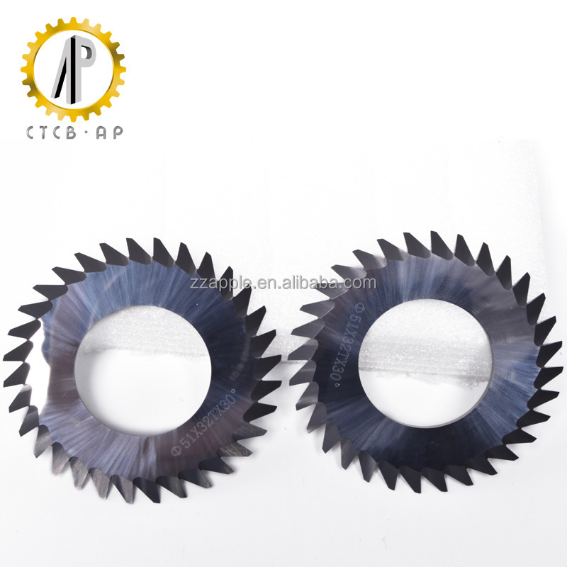 Zhuzhou tungsten carbide v-cut saw blade/Tungsten carbide PCB V-cutting circular blade/PCB Carbide V cutter