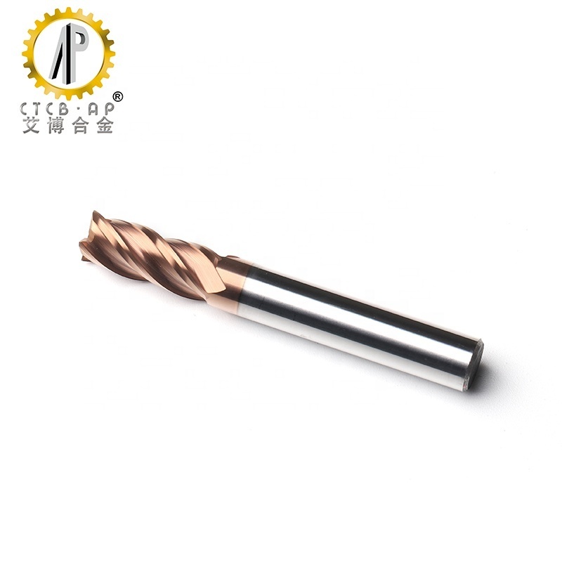 Hot Sales Tungsten Solid CNC Carbide Flat End Mills for Steel and Stainless Steel Machining