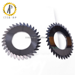 Zhuzhou tungsten carbide v-cut saw blade/Tungsten carbide PCB V-cutting circular blade/PCB Carbide V cutter