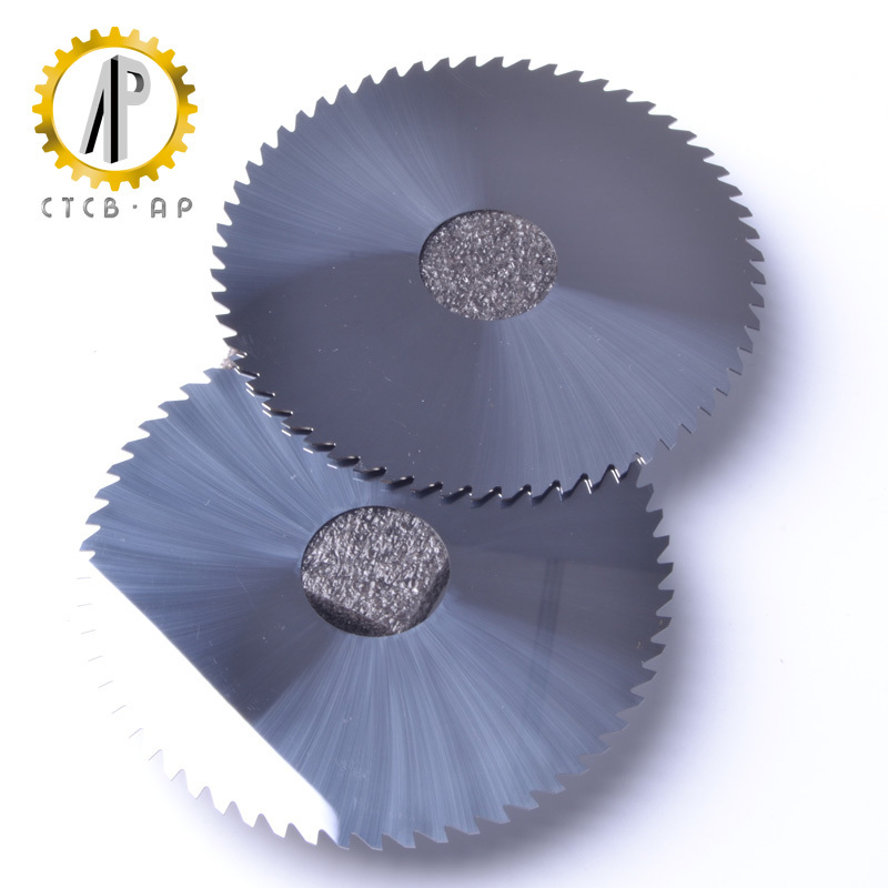 Metal cutting circular saw blade with tungsten carbide material