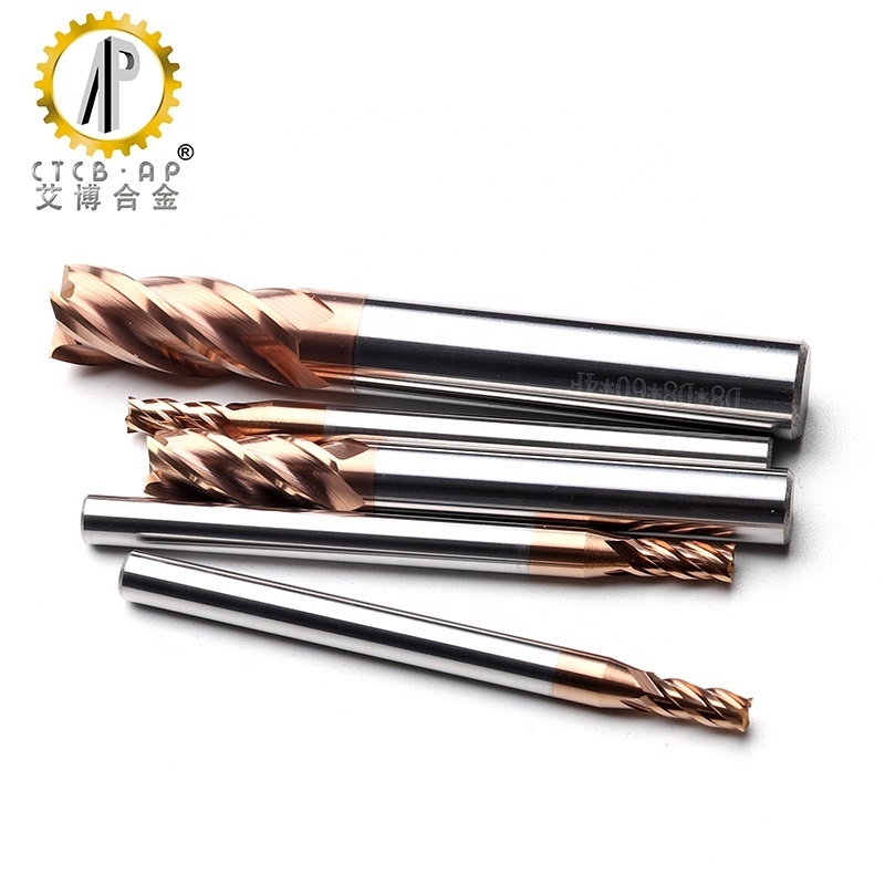 Hot Sales Tungsten Solid CNC Carbide Flat End Mills for Steel and Stainless Steel Machining