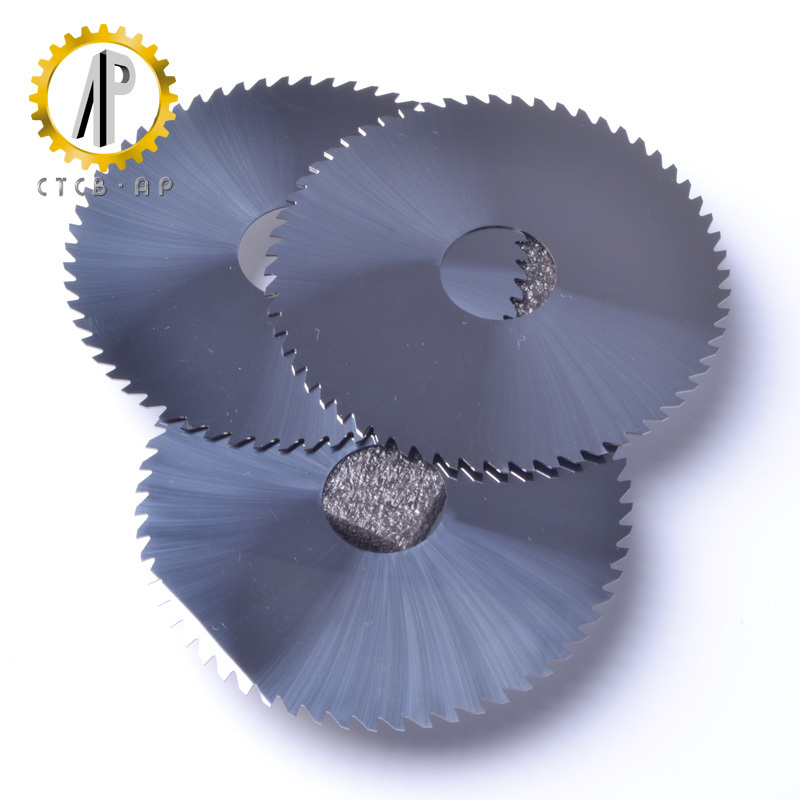 Metal cutting circular saw blade with tungsten carbide material