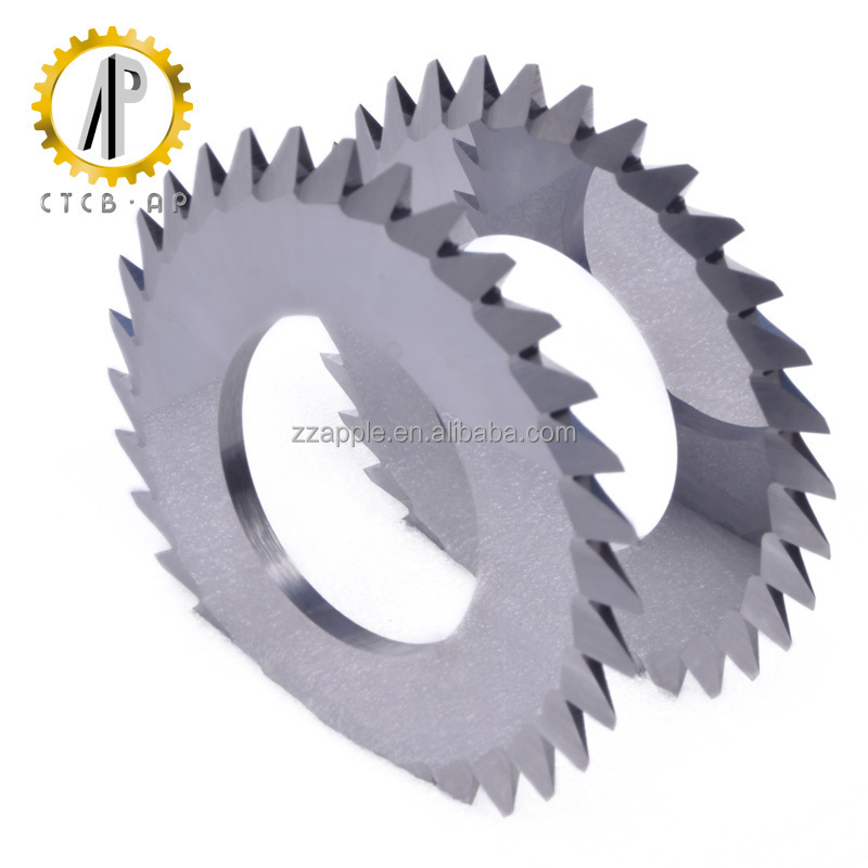 Zhuzhou tungsten carbide v-cut saw blade/Tungsten carbide PCB V-cutting circular blade/PCB Carbide V cutter