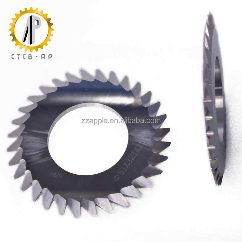 Zhuzhou tungsten carbide v-cut saw blade/Tungsten carbide PCB V-cutting circular blade/PCB Carbide V cutter