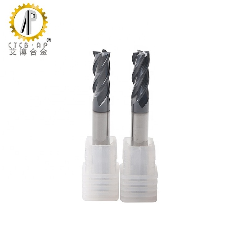 HRC58 2Flutes 4 Flutes 6 Flutes TiALN Coating Solid Carbide End Mill Flat Milling Cutter CNC Cutting Tool For Milling Machining