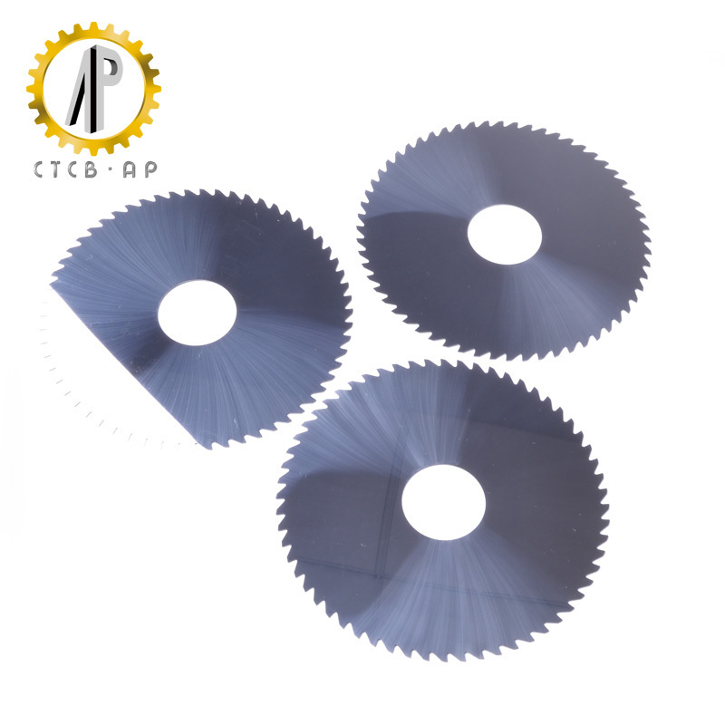 Metal cutting circular saw blade with tungsten carbide material