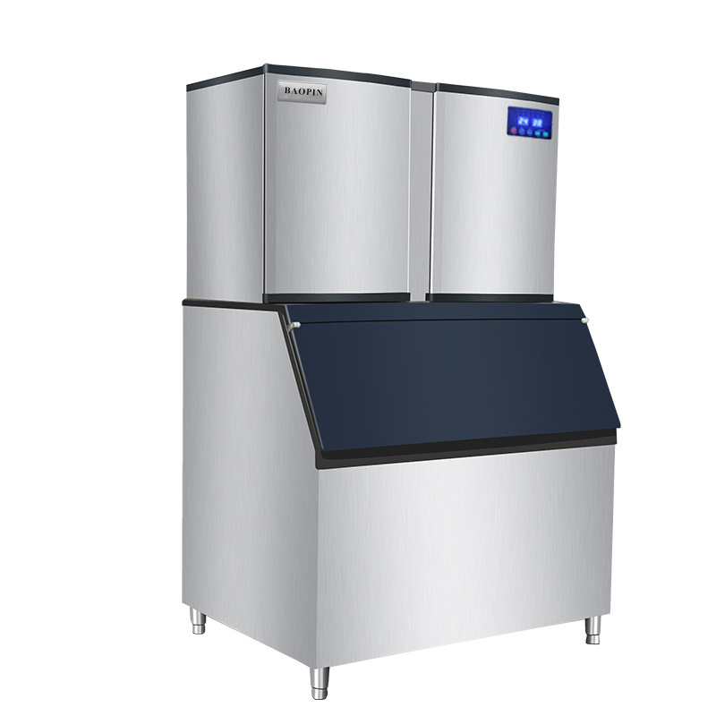 Maquina De Gelo Do Cubo Maquina De Hielo En Cubos Cube Ice Machine 500kg Silver Provided Commercial Automatic