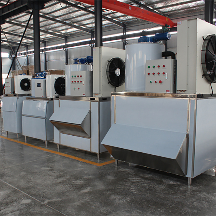 3000kg 3 ton Industrial Integrated Flake Ice Maker machine for fish boat