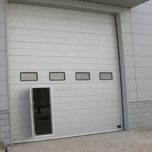 Sectional Industrial Doors and Insulated Sectional Industrial Doors with PU Foam Metal Industrial Storm Doors