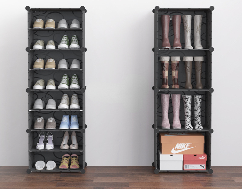 Display rack wholesale multi-layer simple household shoe boxes clear plastic stackable shoe storage