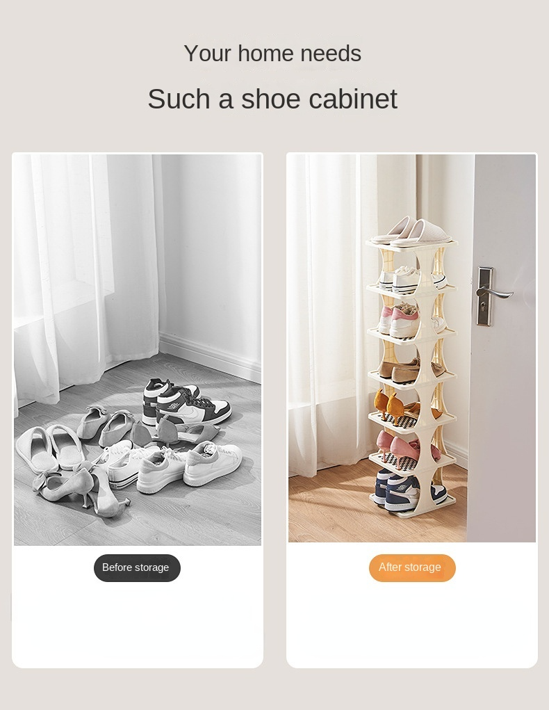 Simple shoe rack household doorway multi-layer cleat office dormitory shoe cabinet save space small narrow layered porch shoe ra