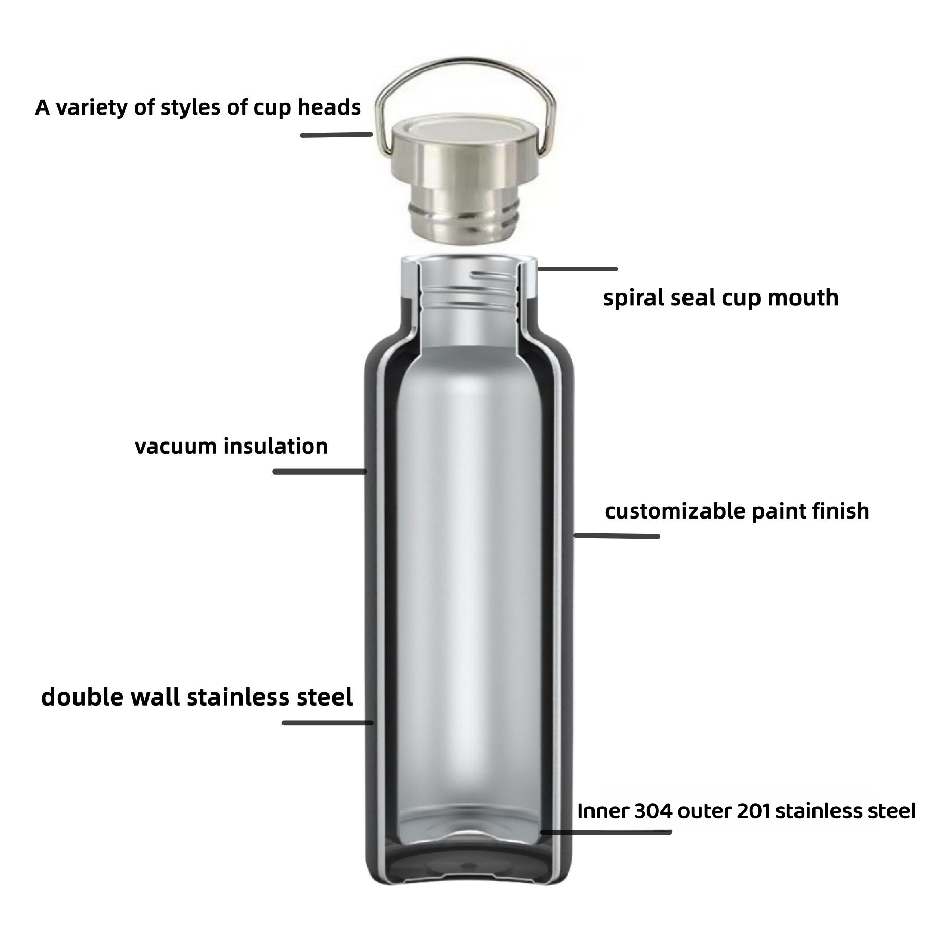 Hot Selling Insulated Stainless Steel Water Bottle termos de acero inoxidable para frio ycaliente Vaccum Botella termo