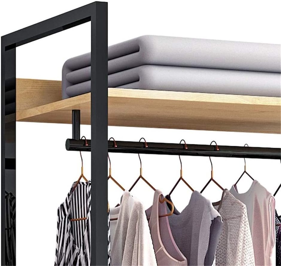 Janpan Hot sale open Coat rack wooden Adjustable shelf height coat rack stand for the wardrobe wardrobe