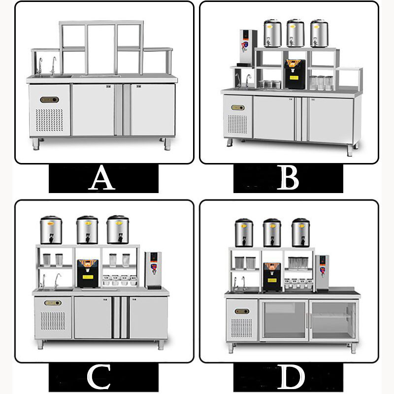 Chine Factory offered various of Bubble Tea Preparing Working Station Table Counter