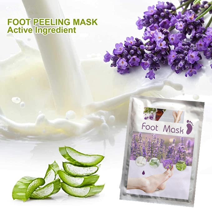 Feet Exfoliating Masks Pedicure Socks Exfoliation Scrub for Foot Remove Dead Skin Heels Foot Peeling Mask Cream Adults Female