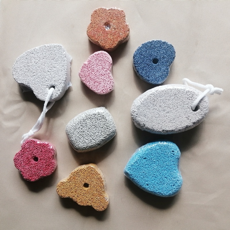 Wholesale Hot Selling Pumice Stone For Feet Oval Heart Shape Cleaning Natural Foot Dead Skin Callus Remover Stone