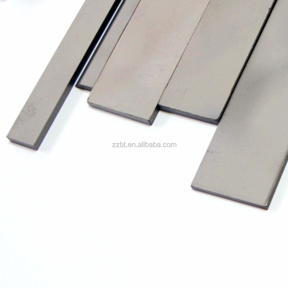 zhuzhou good Tungsten carbide strips YG8 YS2T cemented carbide plates Tungsten carbide bar for wood