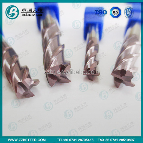 CNC Cutting Tools Brazed Carbide End Mill Solid Carbide End Mills