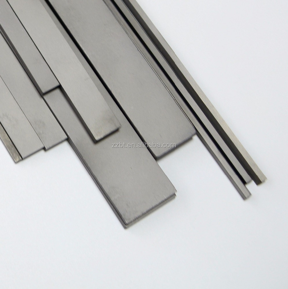 zhuzhou good Tungsten carbide strips YG8 YS2T cemented carbide plates Tungsten carbide bar for wood