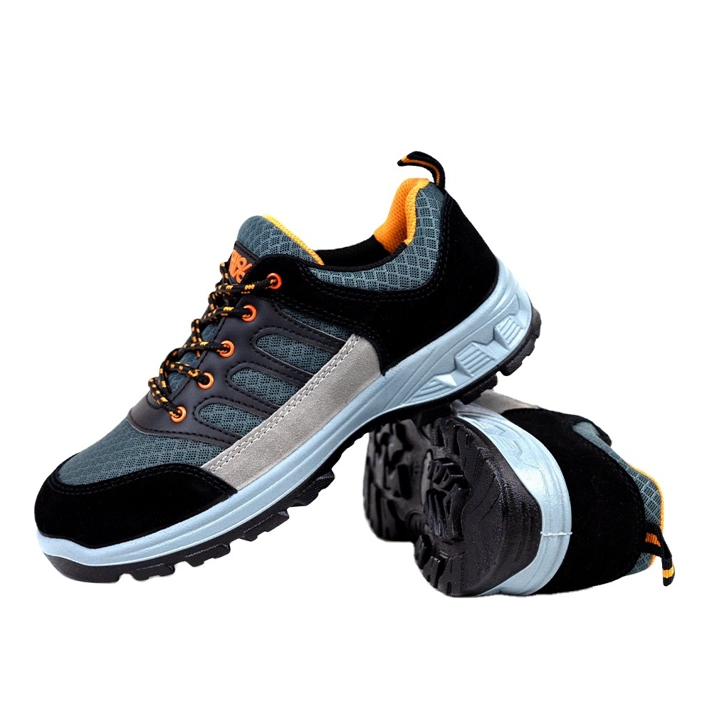 FH1961 Best Price Stock Cheap Industrial Shoes Soft And Breathable  anti-amash Safety Shoes With Steel Toe For men