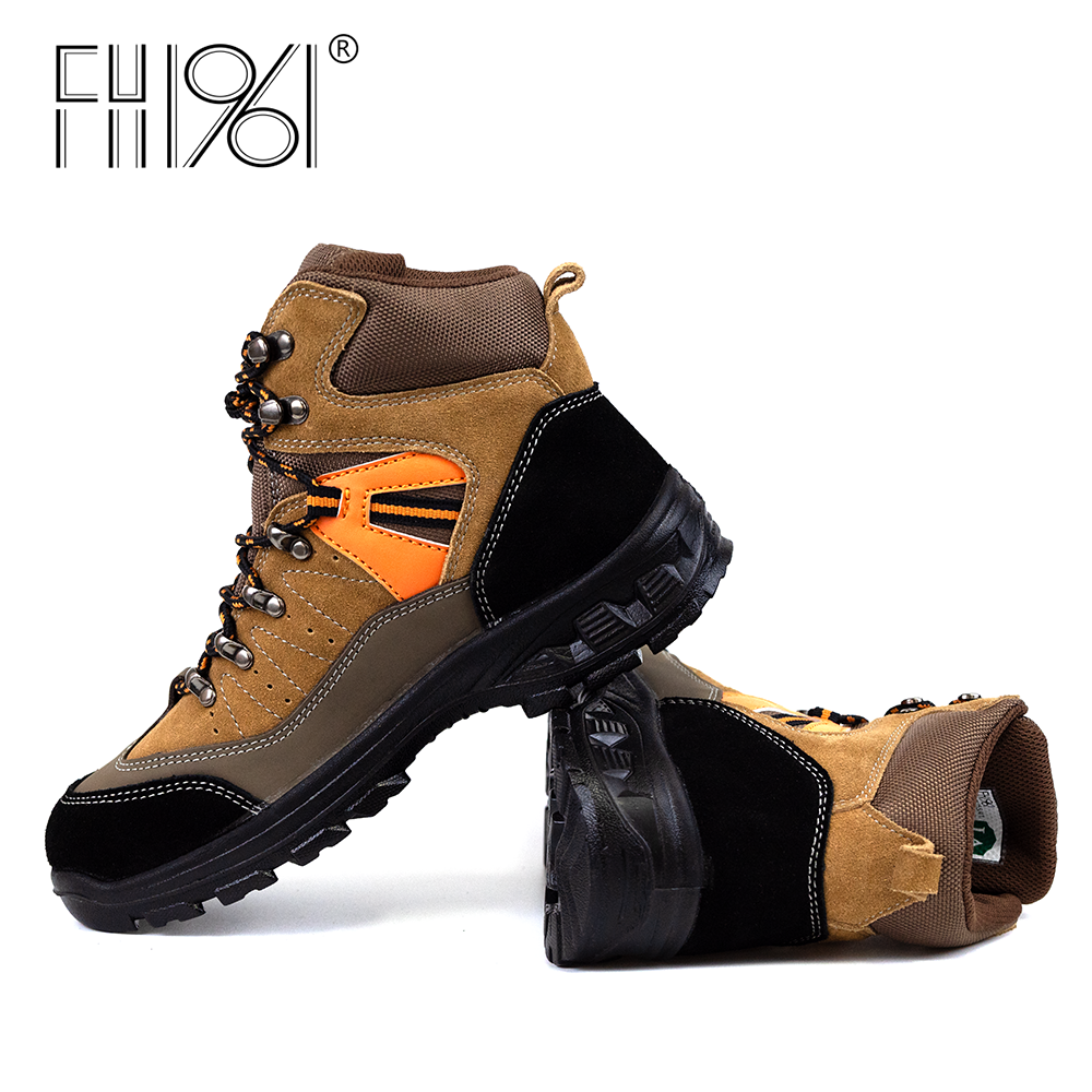 FH1961 OEM Factory Steel Toe safety boots for men Selling anti-smash Safety Shoes Anti Slip Cheap Safety Shoes For Hot Sale