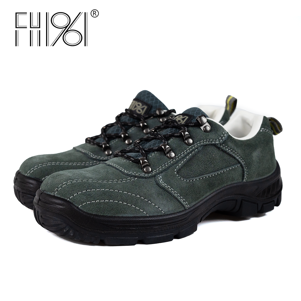 FH1961 Security Steel Toe Men Work Shoes OEM Factory Safety Anti Smashing Safty Anti-smash Anti-puncture Work Shoes r