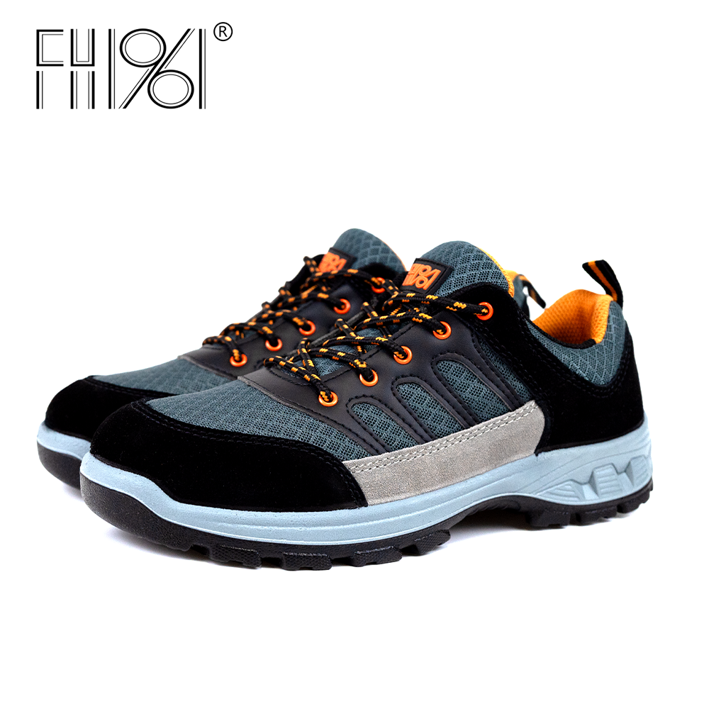 FH1961 Industrial Safety shoes anti-smashing High-Quality Gray Safety Shoes With Steel Toe  For men with factory prices