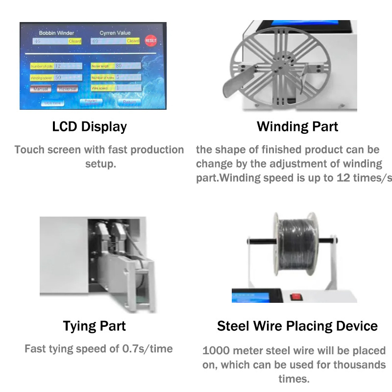 XC-20A-1 Wire Coil Winding Machine/automatic Cable Wire Twist Tie Machine Copper Wire Coil Winding Machine