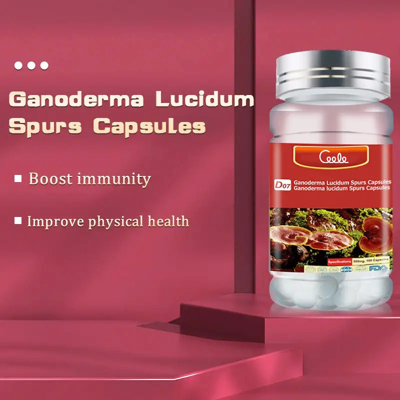 OEM Lingzhi Spore Extract Softgel Capsules Boost immunity Resist allergic Healthcare Supplement Ganoderma Lucidum