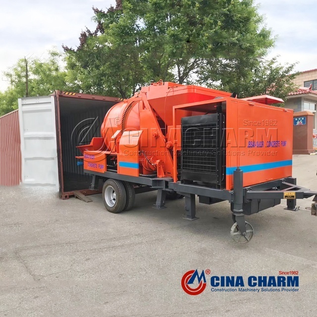 Manufacturer Supply Building Construction diesel C3 40m3/h Mobile Concrete Mixer Pump