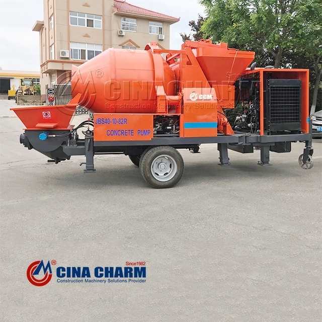 Manufacturer Supply Building Construction diesel C3 40m3/h Mobile Concrete Mixer Pump