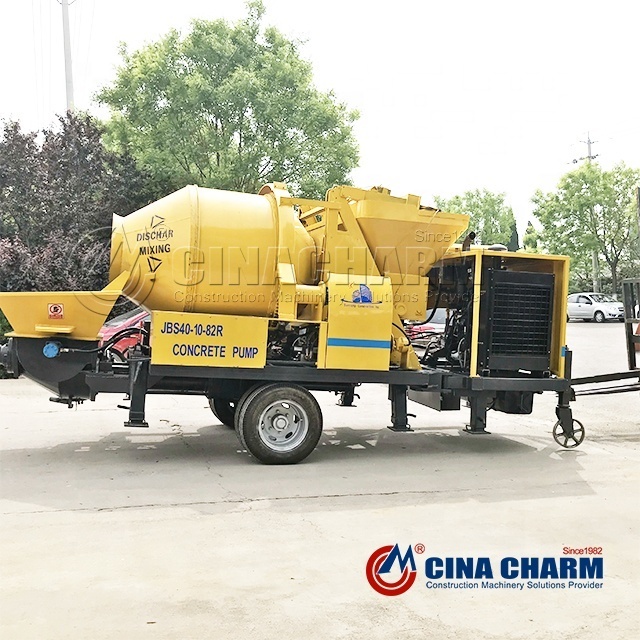 Manufacturer Supply Building Construction diesel C3 40m3/h Mobile Concrete Mixer Pump