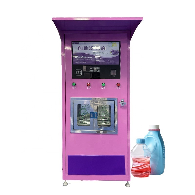 Mini -shampoo self service vending machine for detergent